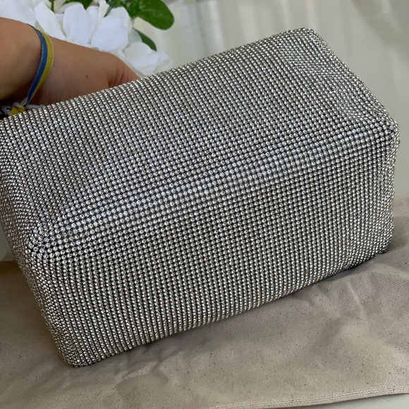 ❌SOLD OUT❌Cult Gaia Mini Sienna Silver Crystal Bag - Picture 3 of 10